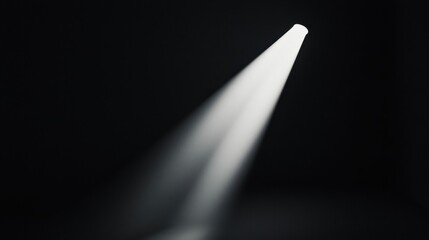 Poster - Abstract Light Beams Symbolizing Inspiration and Creativity in a Dark Background