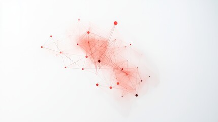 Fototapete - Abstract Network Design Symbolizing Connections and Relationships in a Modern Digital Environment
