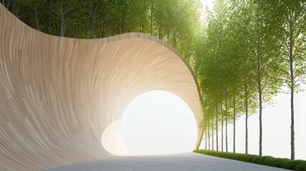 Poster - Sustainable Bamboo Forests Showcasing Natural Resources and Eco-Friendly Design Elements for Green Architecture