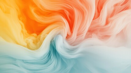 Poster - Chaotic Swirling Colors with Flames and Abstract Patterns Creating a Dynamic Visual Experience