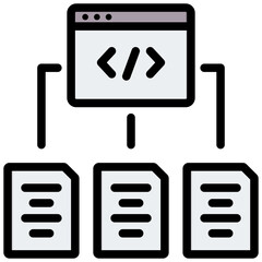 Poster - Framework Outline Color Icon