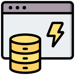 Poster - Cache Outline Color Icon