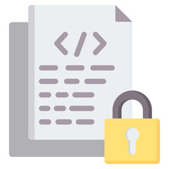 Poster - Encryption Flat Icon