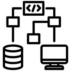 Poster - It Architecture Outline Icon