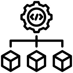 Poster - Infrastructure Outline Icon