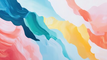 Poster - Lush Abstract Landscapes for Inspiring Corporate Retreat Themes and Creative Environments