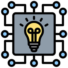 Poster - Machine Learning Outline Color Icon