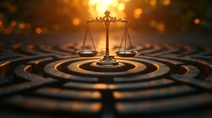 Scales of Justice in a Labyrinth: A Metaphor for Legal Challenges