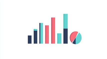 Poster - Data Visualization Charts and Graphs Showing Growth