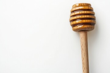 Honey dipper, wooden, white background, sweet, food photography