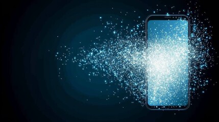 Poster - Digital Data Burst from Smartphone Screen
