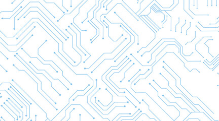 Poster - Vector circuit board illustration. Abstract technology. 