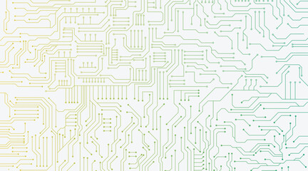 Poster - Vector electronic motherboard. 