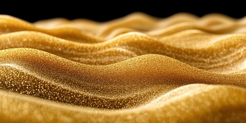 Poster - Gold colored surface with a lot of small dots