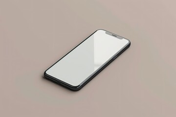 Poster - Ultra Hd Picture of Realistic Clay Screen Phone Mockup Isolated Render