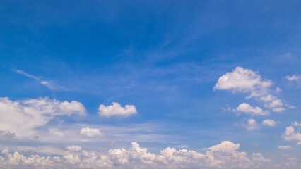 Wall Mural - clear blue sky background,clouds with background, blue sky background with tiny clouds. white fluffy