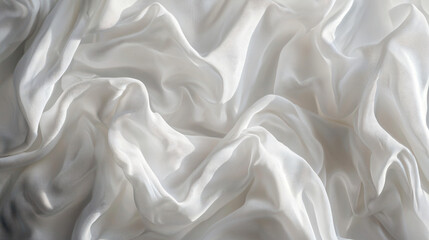 Canvas Print - White Silk Drape