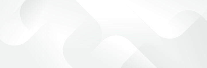 Wall Mural - abstract white geometric banner design background.