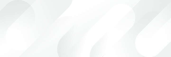 Wall Mural - abstract white geometric banner design background.