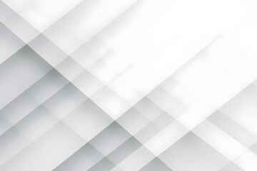 Fototapete - White and gray background with abstract triangle shapes and angles.
