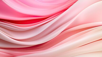 Poster - Blurred watercolor idea. A beautiful blend of pink and cream fabric textures creating a soft and elegant feel.