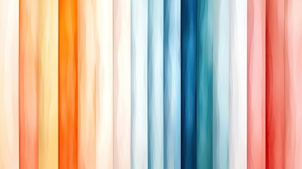 Poster - Blurred watercolor idea. A vibrant abstract background with colorful vertical lines, perfect for modern designs.