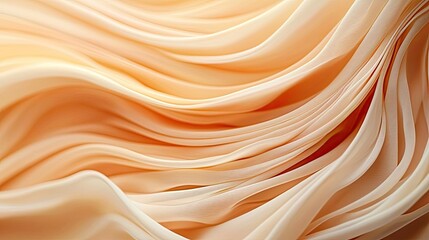 Poster - Blurred watercolor idea. A close-up of soft, flowing fabric showcasing elegant, wavy textures and warm hues.