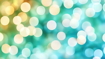 Poster - Blurred watercolor idea. Vibrant bokeh lights creating a magical background effect for design projects.