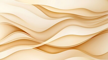 Aufkleber - Blurred watercolor idea. Abstract wavy background in beige tones, perfect for modern design projects.