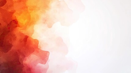 Aufkleber - Ethereal watercolor concept. Abstract design with warm colors blending softly, ideal for backgrounds or artistic projects.