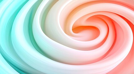 Aufkleber - Ethereal watercolor concept. Colorful abstract swirl design creating a soft, flowing visual effect.