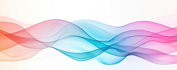 Poster - Ethereal watercolor concept. Abstract colorful wave design for backgrounds or graphic projects.