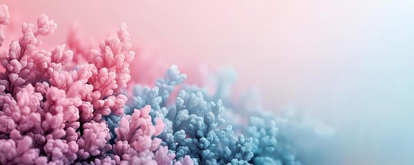 Poster - Ethereal watercolor concept. Vibrant coral reef with colorful textures beneath the serene ocean surface.