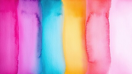 Aufkleber - Ethereal watercolor concept. Vibrant watercolor stripes in various shades, perfect for creative projects.
