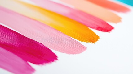 Aufkleber - Doodle watercolor idea. Vibrant paint strokes creating a colorful abstract background for creative projects.