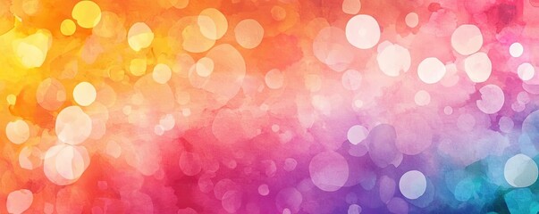 Poster - Ethereal watercolor concept. Vibrant and colorful bokeh background perfect for creative projects and designs.