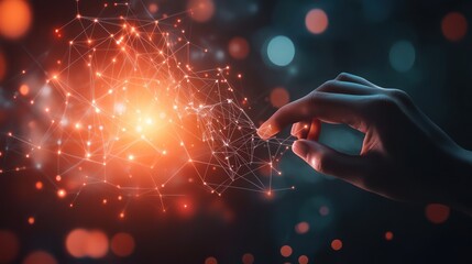 Poster - a user connects to cloud networks, managing data storage and sharing capabilities.