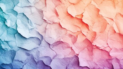 Poster - Ethereal watercolor concept. Colorful textured background with crumpled paper effects in vibrant gradients.