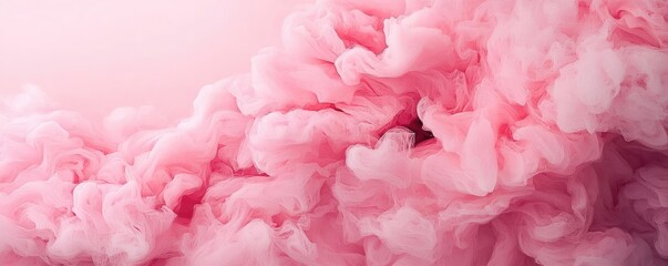 Poster - Light pink watercolor idea. Abstract pink smoke texture creating a dreamy and artistic ambiance.
