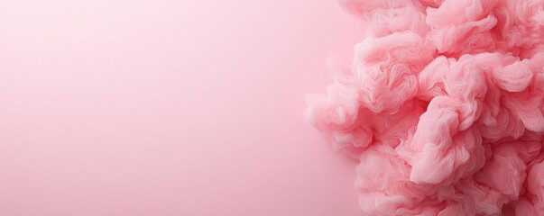Poster - Light pink watercolor idea. Soft pink smoke swirling on a gentle background, creating a dreamy artistic effect.
