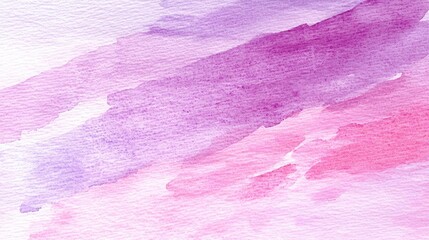 Poster - Light pink watercolor idea. Soft pastel watercolor texture with pink and purple hues for artistic design.