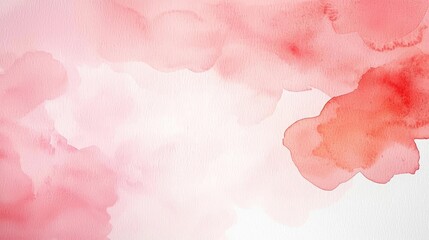Aufkleber - Light pink watercolor idea. An abstract watercolor background in soft pink and red tones, perfect for various designs.