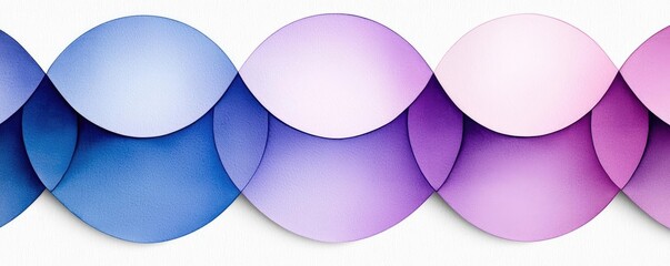 Poster - Geometric watercolor concept. Abstract colorful circles in soft gradient tones creating a modern design element.