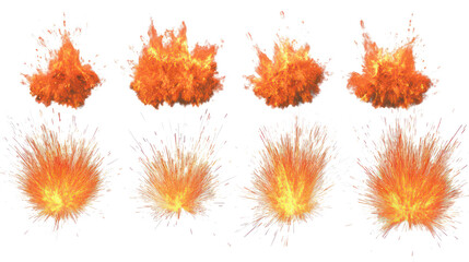 Poster - Dynamic Fire Explosion Effects With Motion Blur Generative AI