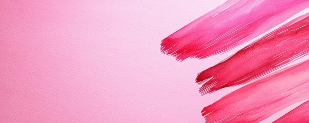 Poster - Light pink watercolor idea. Abstract pink brush strokes on a soft pastel background for creative projects.