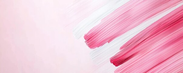 Poster - Light pink watercolor idea. Abstract pink brush strokes create a smooth and artistic background.
