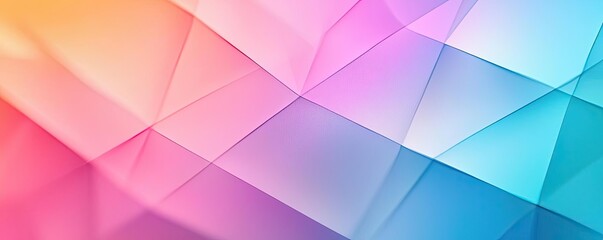 Poster - Geometric watercolor concept. Vibrant abstract background with colorful geometric shapes and smooth gradients.