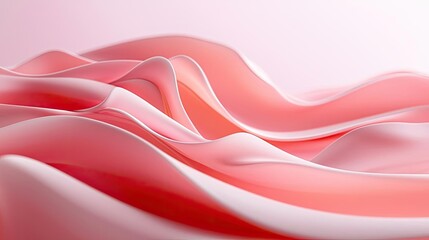 Poster - Light pink watercolor idea. Abstract wave patterns in soft pink hues, perfect for backgrounds and design projects.