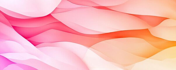 Poster - Light pink watercolor idea. Abstract colorful waves blending in soft gradients for background or design use.