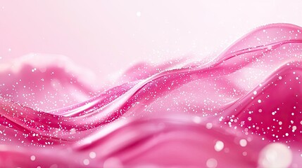 Poster - Light pink watercolor idea. Abstract pink wave background with sparkling effects for use in design projects.